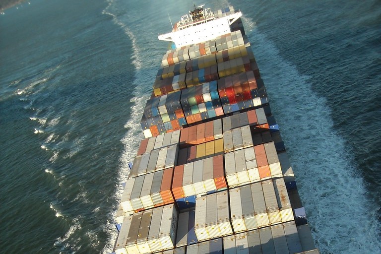 container ship sea